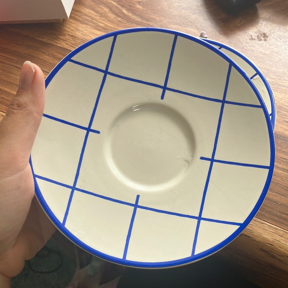 Two Japan Stoneware hand painted dishes